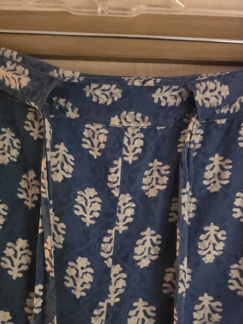 💙WIDE LEG 100% COTTON ADJUSTABLE DRAWSRRING TROUSER PANTS, "MADE IN INDIA" 💙 - Picture 5 of 14